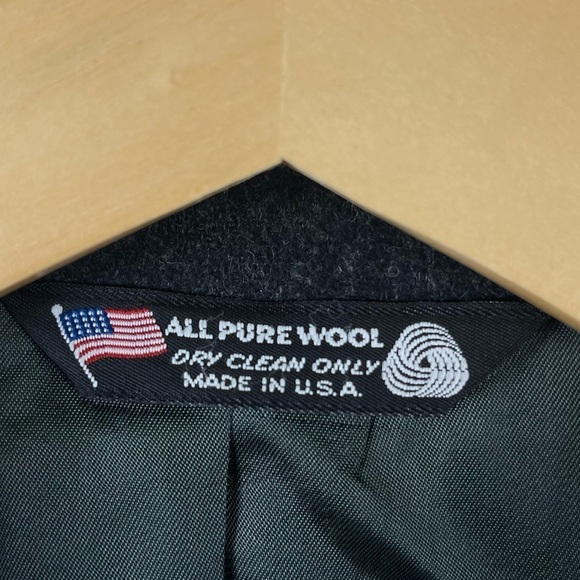 Vintage Benchley Ltd. Size 44 100% Wool 2 Button Blazer Sport Coat Office - Picture 9 of 10